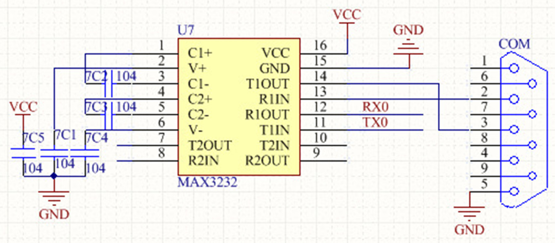 RS232 interface circuit